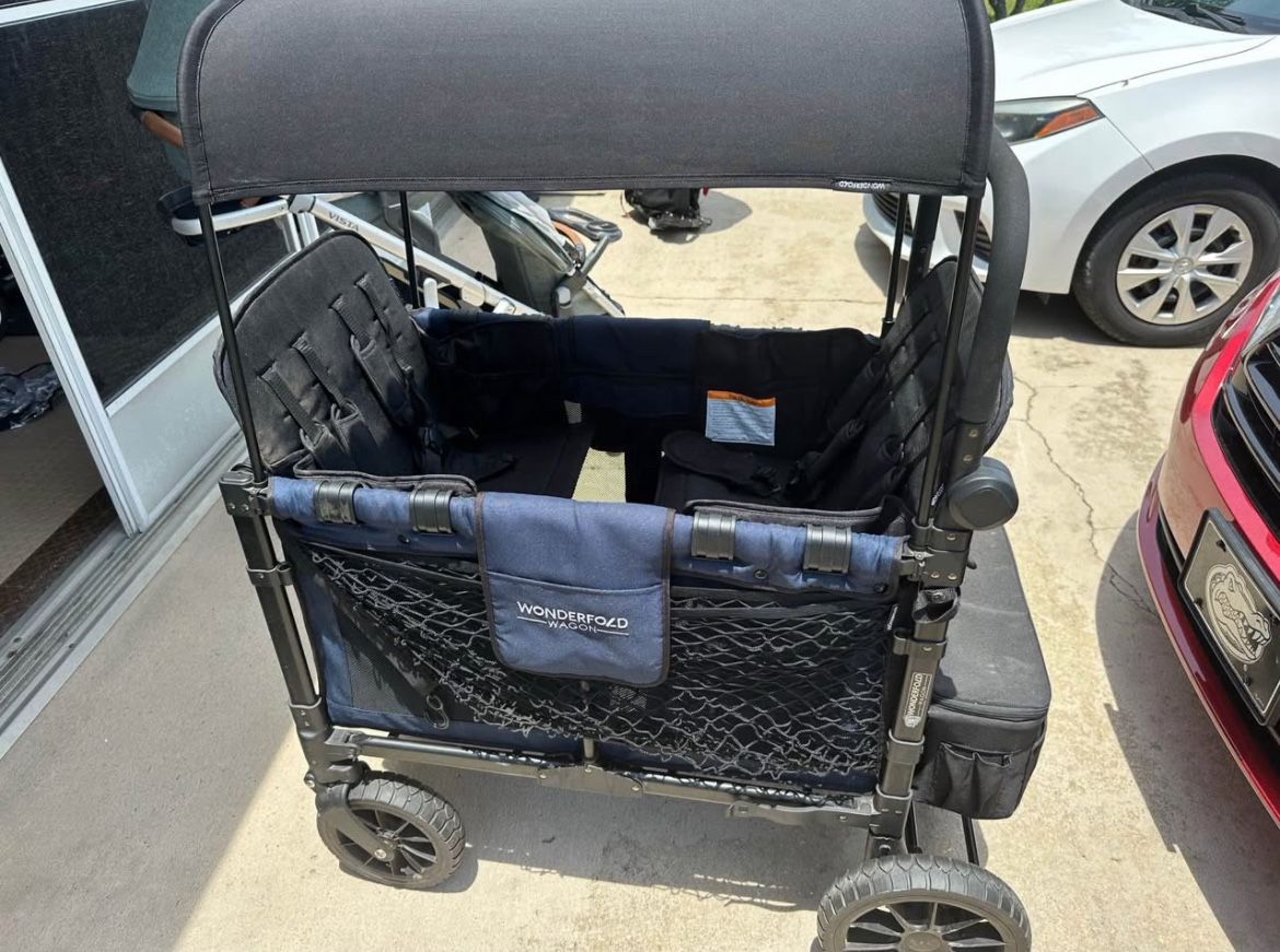 Wonderfold(W4)~Luxury~4kid~seater~wagon~with~canopy