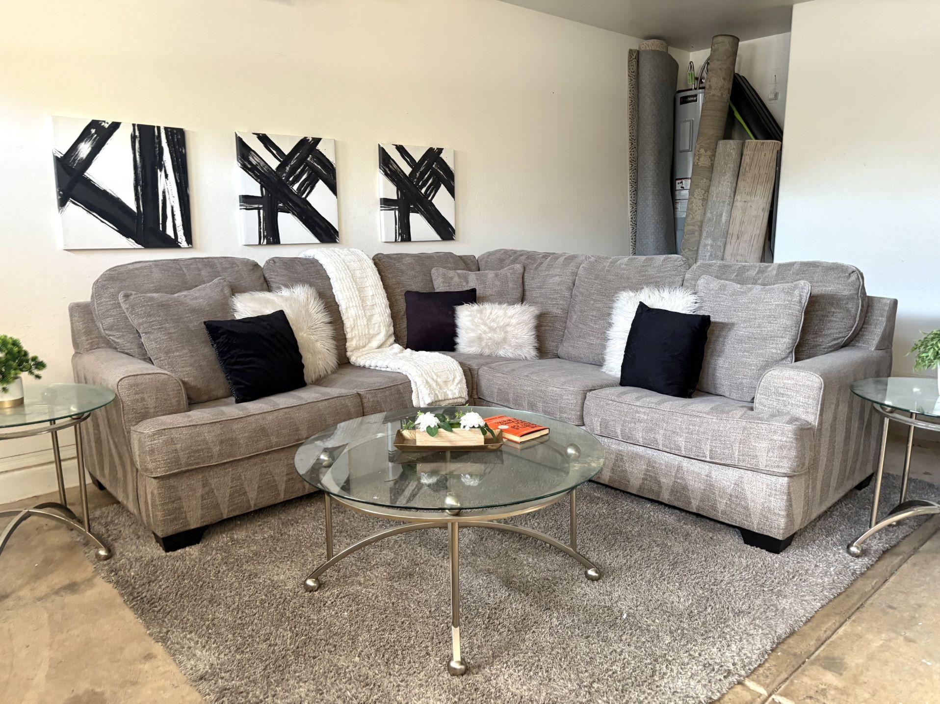 Bovarian Stone Sectional Sofa Ashley Furniture