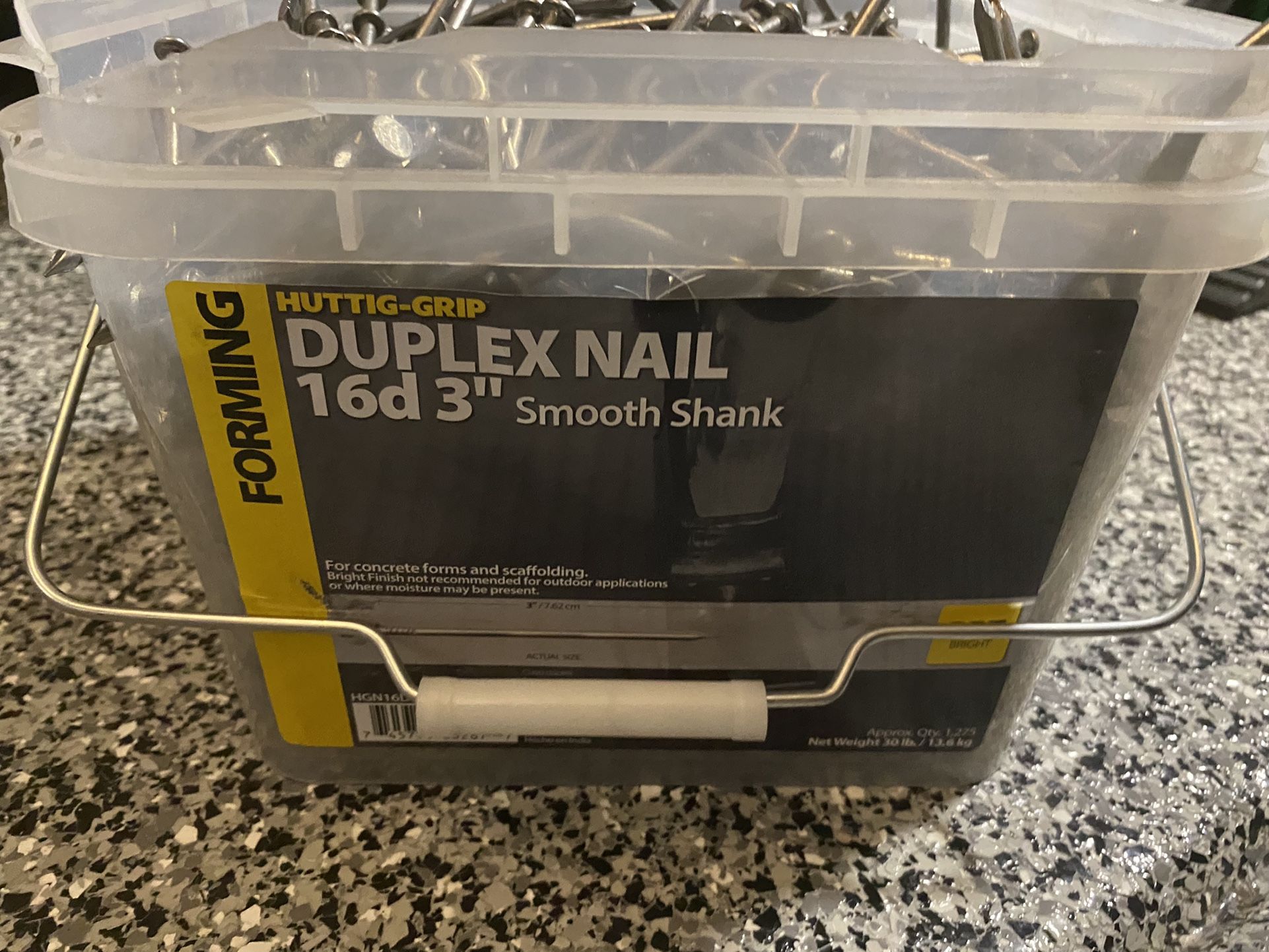 3” Nails 30 Pounds In Box