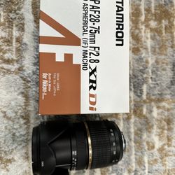Tamron 28-75 F2.8 With Built In Motor For Nikon