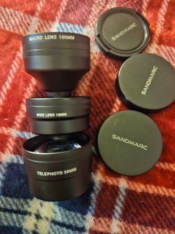 Macro 100 MM lens wide lens 16 MM telephoto 58 MM