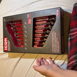 Icon Professional Ratcheting Wrench Set 7 Piece Set 