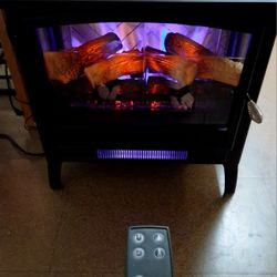 Fireplace Heater  Elect 1500.¤Watt COUNTRY LIVING Mint, 😍  RED 🔺️ORANGE 🔸️BLUE 🔹️  Flame Colors  / Temp  / Change- Remotely !  💙 🔥  💙 