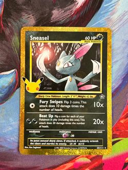 Sneasel #25 Pokemon TCG 30th Celebration Anniversary