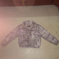 Camo Hollister puffer jacket men’s XS