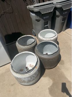 Washer drum Fire pits