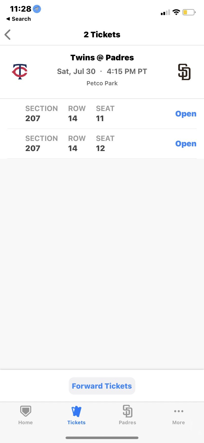 Padres Tickets