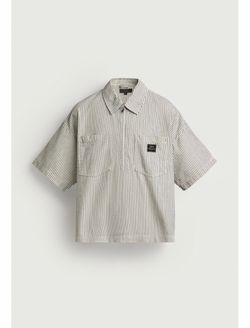 Zara Men quarter zip polo