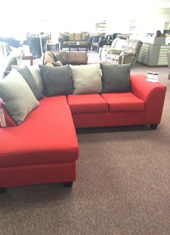 Red sectional