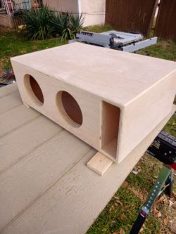 Brand New Custom Dual 8-in Subwoofer Box Tuned To 33 HZ