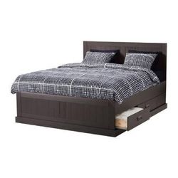 ikea fjell king size bed frame with drawers storage Free Mattress 