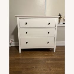 White Stained ikea Dresser.  Delivery Available For An Extra Fee