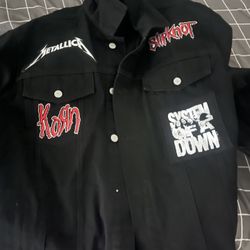 XL system of a down jean jacket