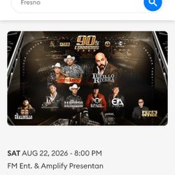 Corridos Tour Ticket Aug 22nd 4 Tickets 