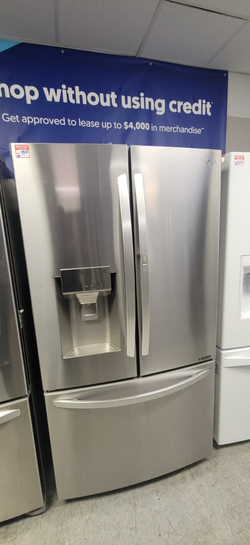 LG French Door Fridge – Stainless, Ice/Water, Clean