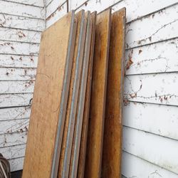 8 Foot Wood Top Tables X6