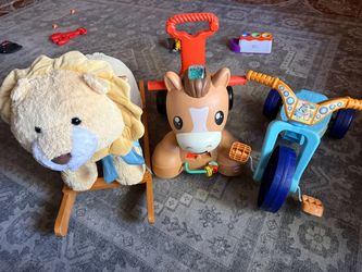 Toddler Ride-On Toy Bundle Set of 3