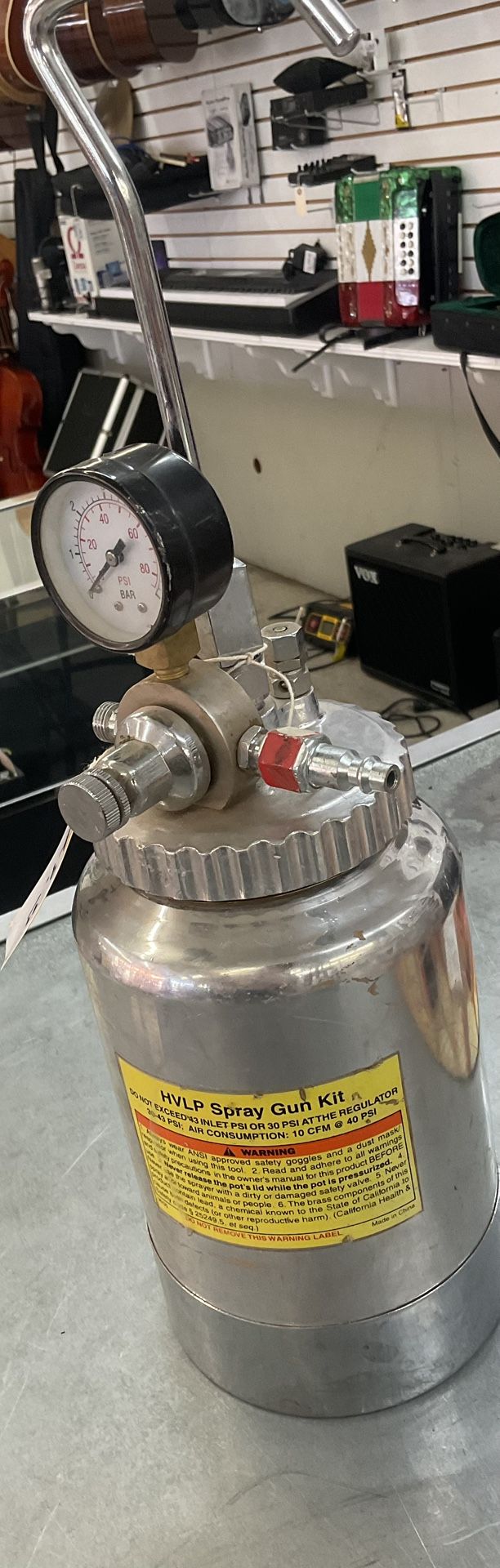 Spray Gun Canister W / Gauge
