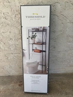 Behind Toilet Bathroom Shelf