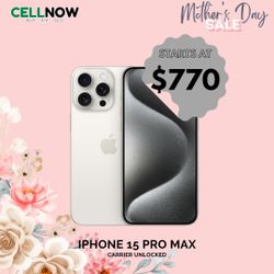 iphone 15 Pro Max Carrier Unlocked