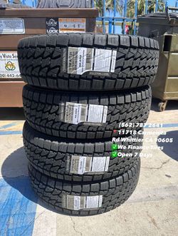 235/75R15 LT Gritmaster A/T New Set of Tires Installed and Balanced Set de Llantas Nuevas Instaladas y Balanceadas
