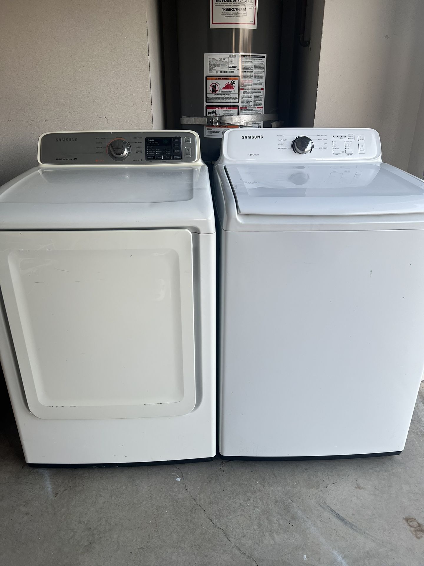 Samsung washer and electric dryer