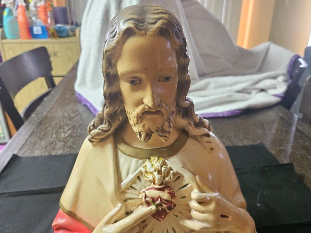 Sacred Heart of Jesus Last Rites Statue