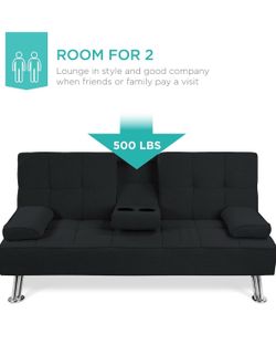 Best Choice Products Linen Modern Folding Futon