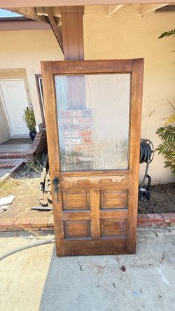 Front door with matching glass