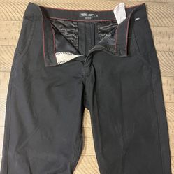 VANS Authentic Chino Relaxed Fit Black Pants size 34