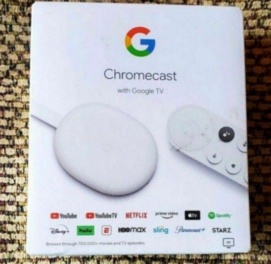  Newest 4K Google Chromecast With Remote And Google TV4