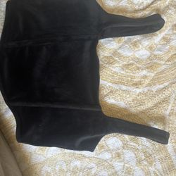 Black Velvet Corset Top