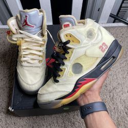 Off-White x Air Jordan 5 SP Sail