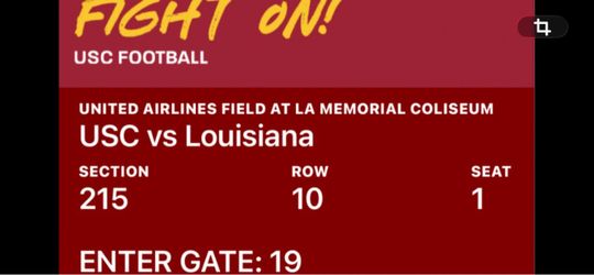 USC vs Louisiana tix for $ale!