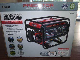 4000 Watt Predator Portable Generator for Sale in San Leandro CA