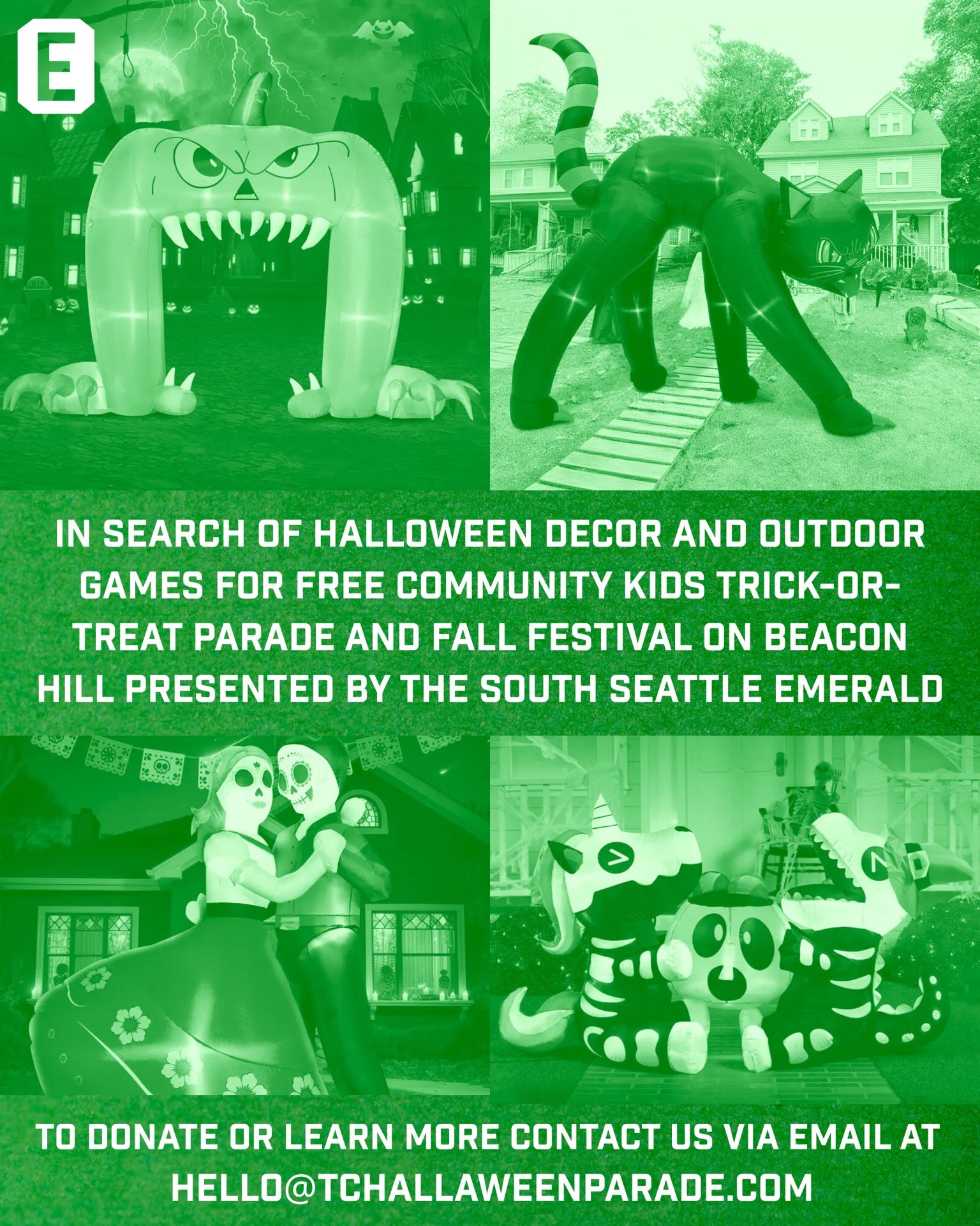 ISO: Halloween Decor & Outdoor Game (tax Deductible Donation) 