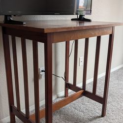 Mission Style Wood Console / Entryway Table — Solid & Sturdy