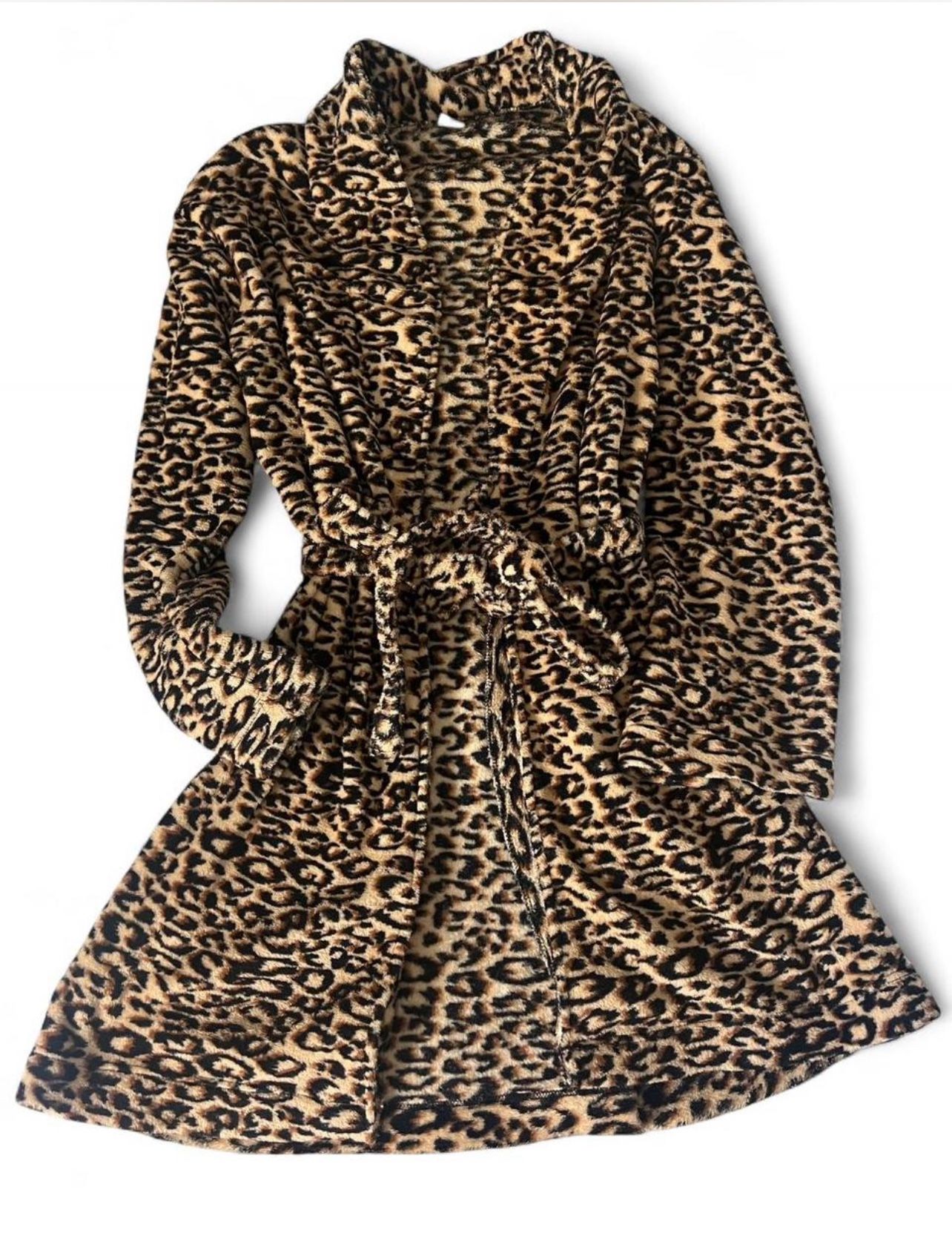 Cheetah print robe 
