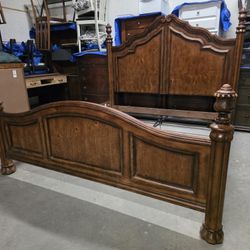 Solid Wooden King Size 4 Post Bed Frame