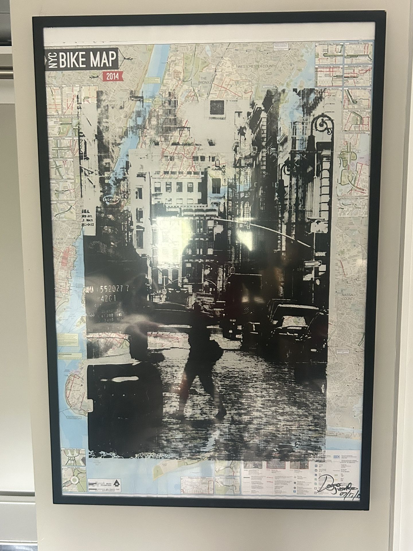 NYC Subway Map Framed
