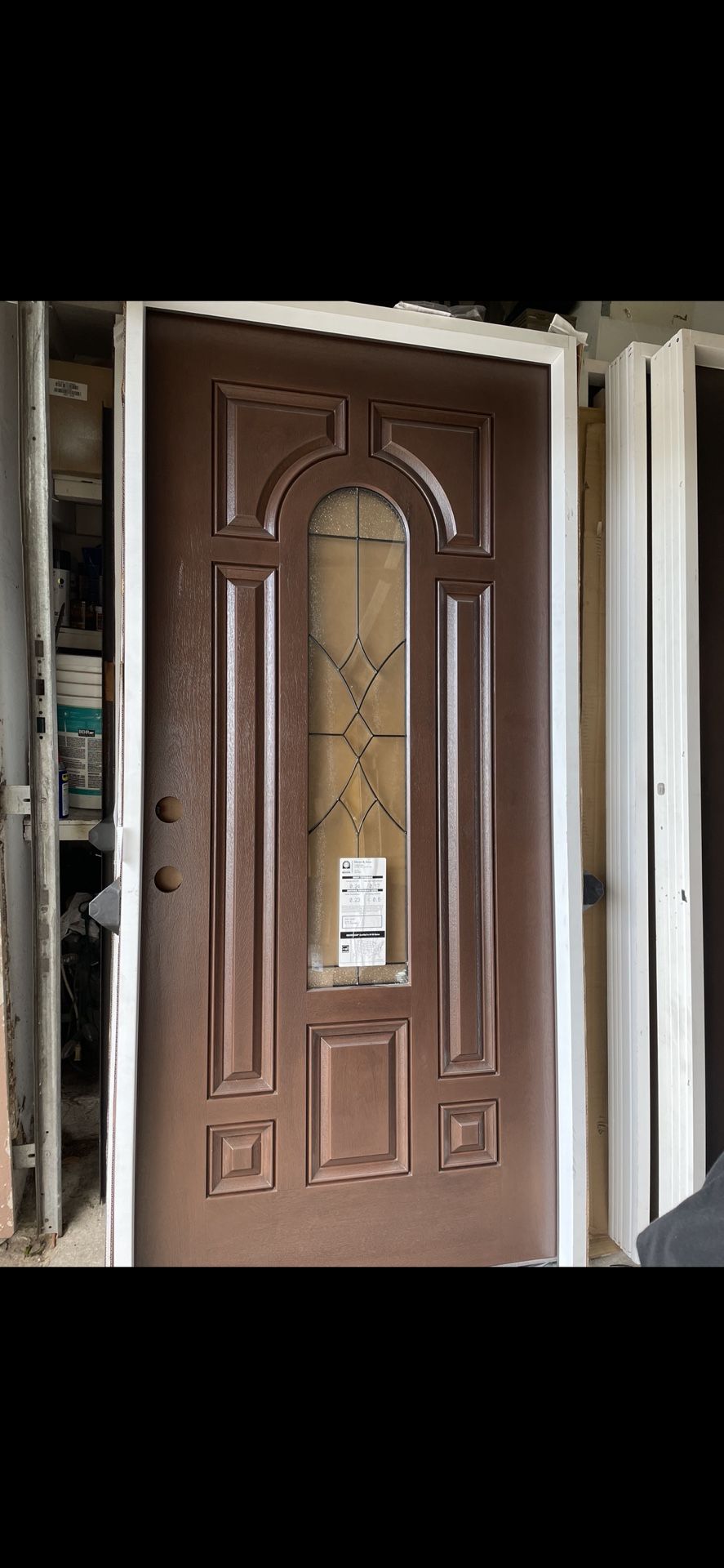 Fiberglass Door Center Arch Doors Front Door Puerta Puertas Exterior 36x80 🚪