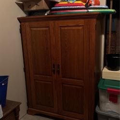 Solid Oak Cabinet 
