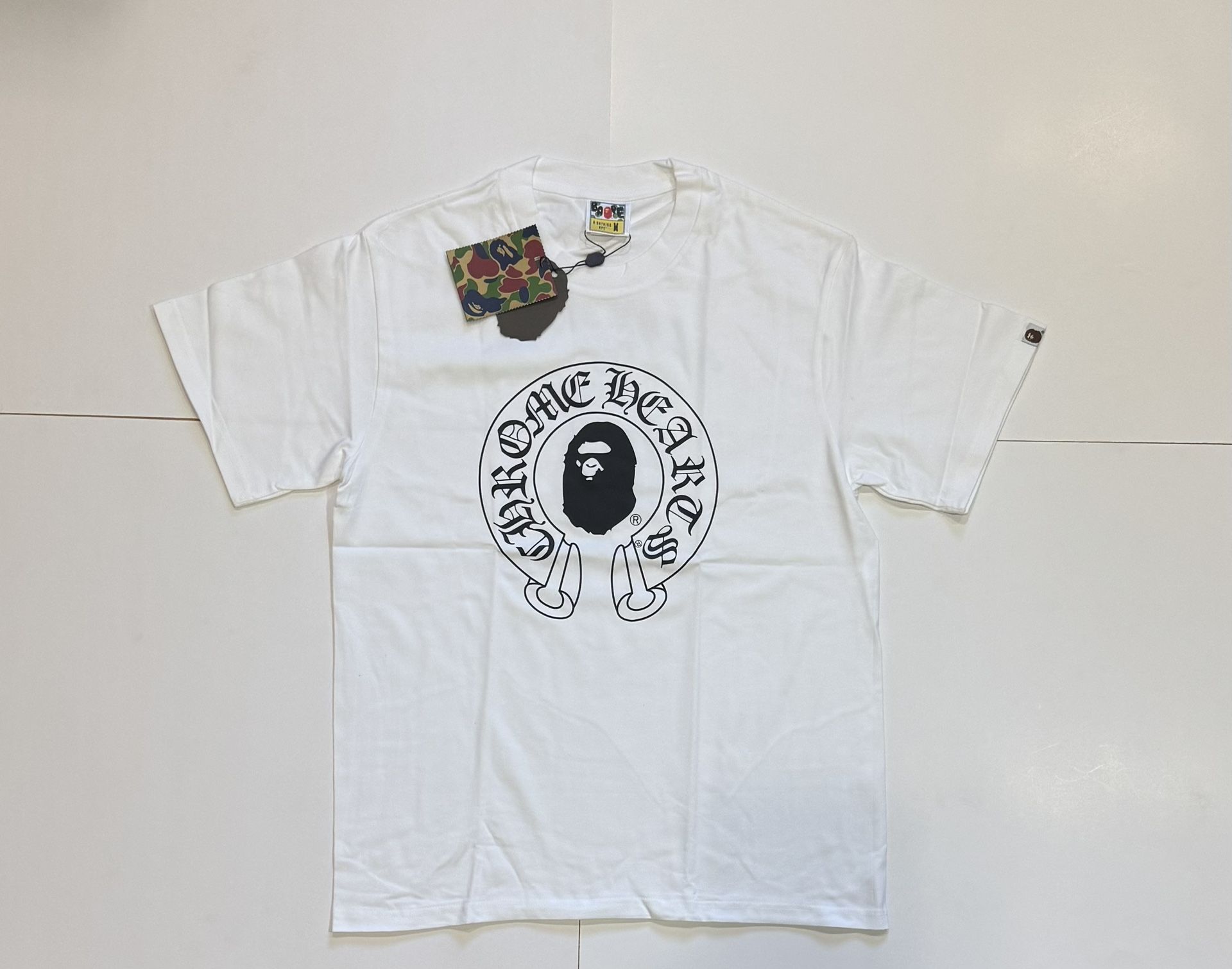 White & Black Bape T-Shirt Size Small