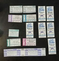 Vintage Concert Ticket Stubs Collection 1990s