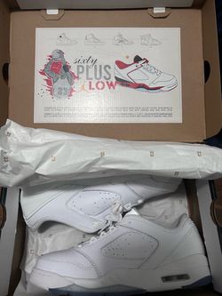 Air Jordan Sixty Plus Low White Sneakers