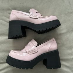 Women High Heel Penny Loafers