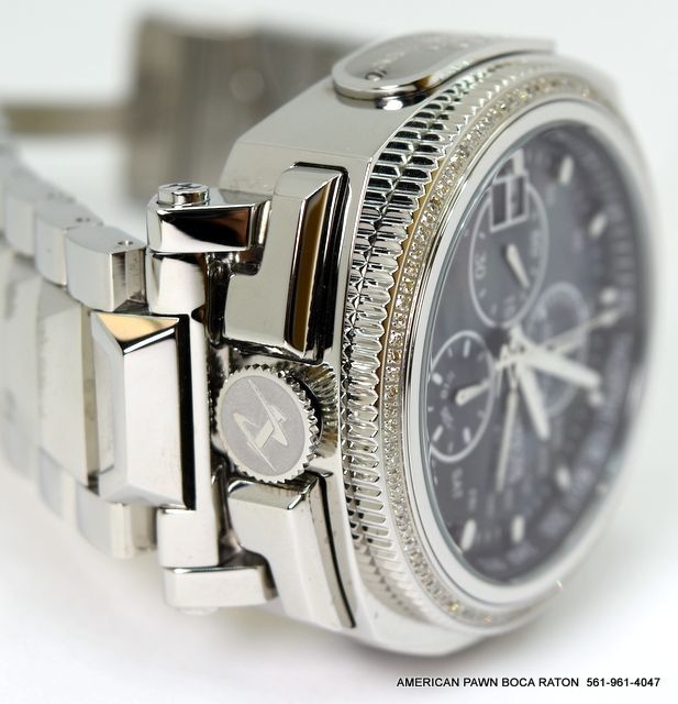 INVICTA Reserve Chronograph Quartz Diamond Black MOP Dial Men's