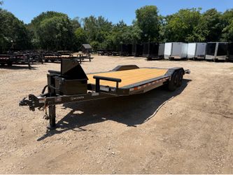 Extra Wide Car Hauler with drive over ramps 24’ x 102”