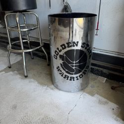 Warriors Garbage Can