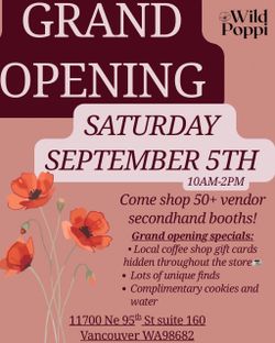 Grand Opening Thrift Store